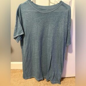 Aeropostale Heathered Blue Short Sleeve Tee